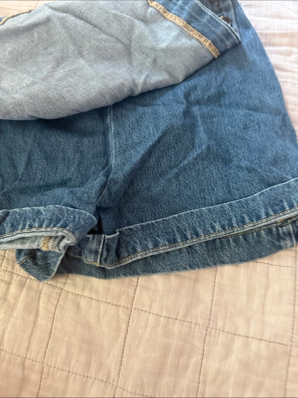 Old Navy Blue Denim Wrap Skort with Side Buttons
